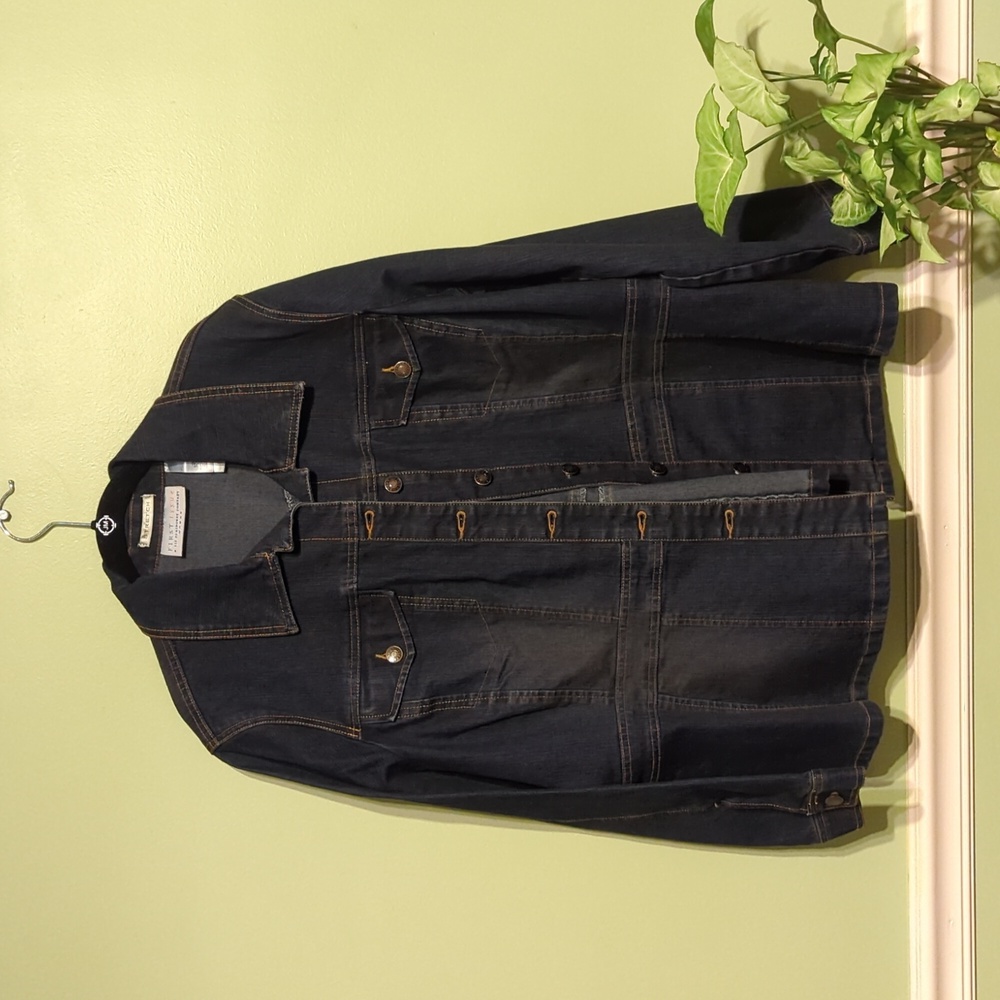First Issue Plus Size Women's Jean Jacket